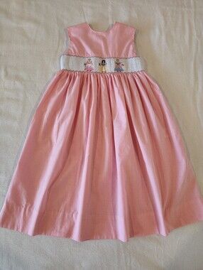 Orient Express Smocked Pink Princess Dress Sz 7